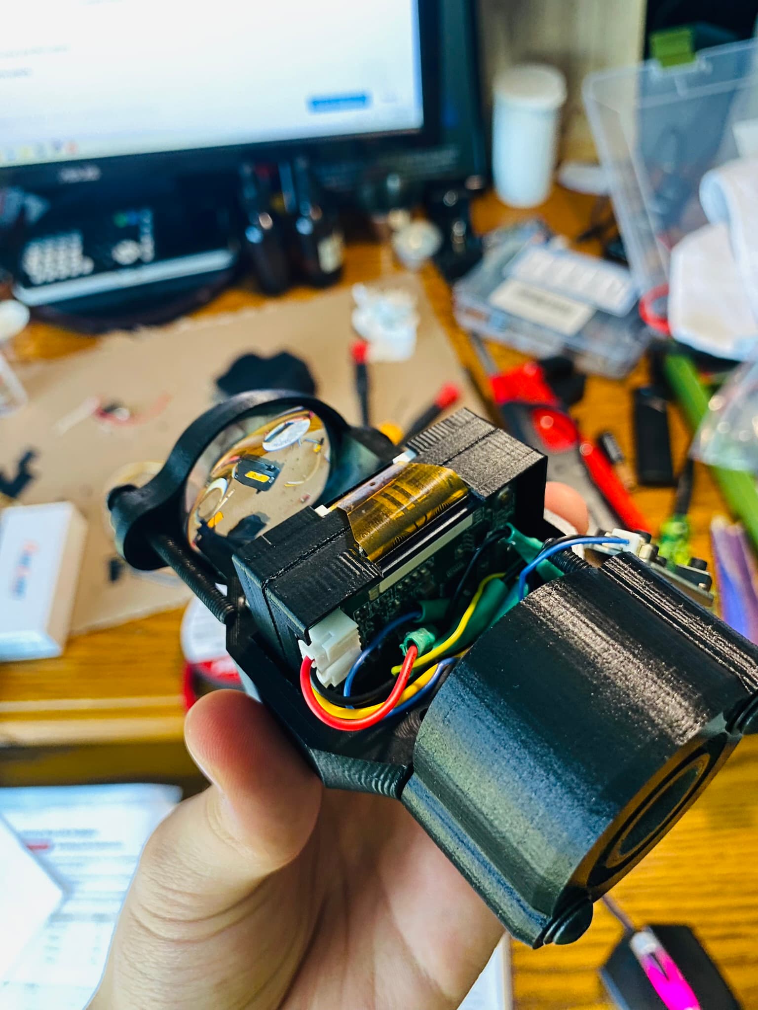 3D-printed monocular internals